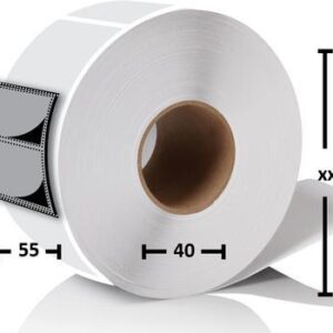 Etikettrull 55x25mm - 20 pk.