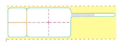 Etikettrull 80x22mm - 5 pk.